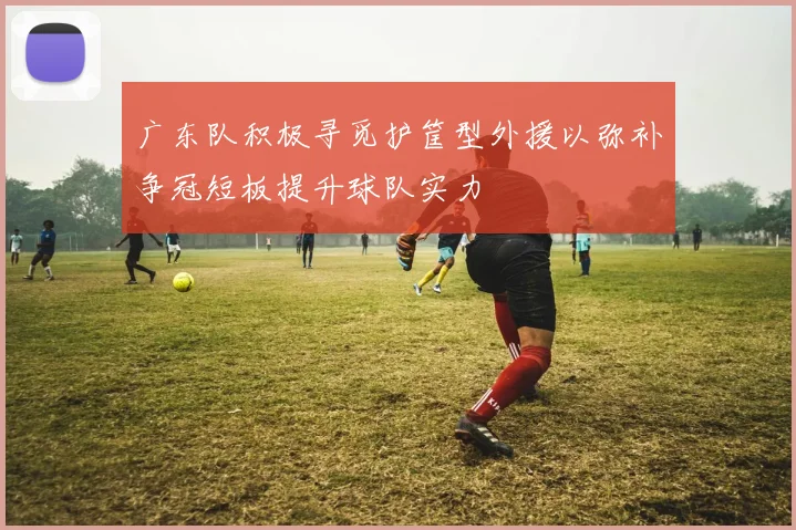 广东队积极寻觅护筐型外援以弥补争冠短板提升球队实力